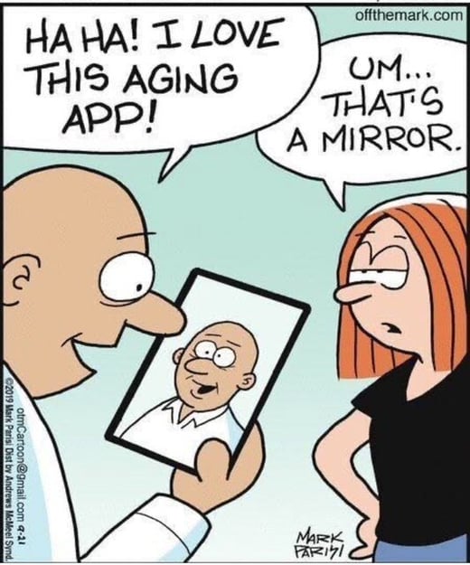 aging app funny