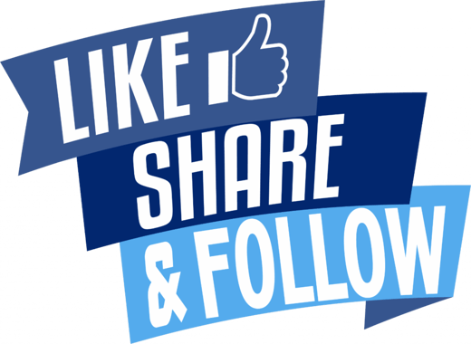 like share follow